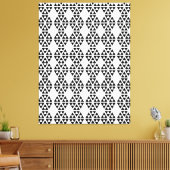 Toile Nouveaux triangles noirs et blancs, motifs sans fa (Insitu(Salon))