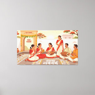 Toile Nouvel An bengali