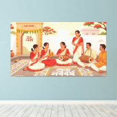 Toile Nouvel An bengali (Insitu (Plancher de Bois))