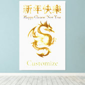Toile Nouvel an chinois Dragon Thunder_Cove (Insitu (Plancher de Bois))