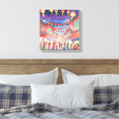 Toile Nouvel an lunaire chinois | Aquarelle de fête (Insitu(Chambre))