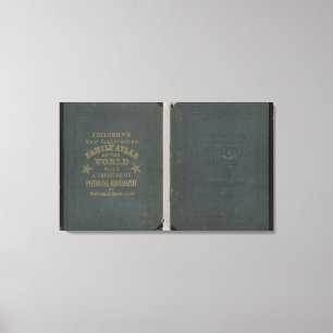 Toile Nouvel atlas illustré de la famille de Johnson