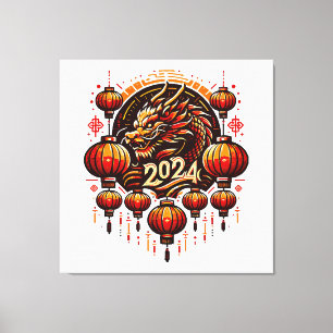 Toile nouvelle année chinoise 2024