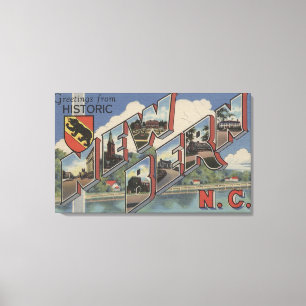 Toile Nouvelle Berne, la Caroline du Nord - grandes