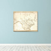 Toile Nouvelle carte de l'Amérique du Nord (Insitu (Plancher de Bois))