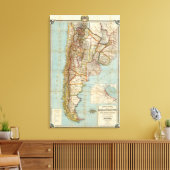 Toile Nouvelle carte de l'Argentine (Insitu(Salon))