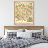 Toile Nouvelle Carte De L'Ohio (Insitu(Chambre))