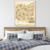 Toile Nouvelle Carte De L'Ohio (Insitu(Chambre))