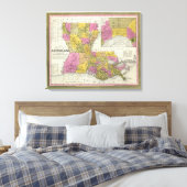 Toile Nouvelle Carte De Louisiane 2 (Insitu(Chambre))
