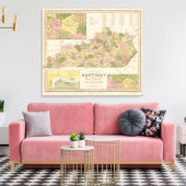 Toile Nouvelle Carte Du Kentucky 2 (Insitu(Salon))