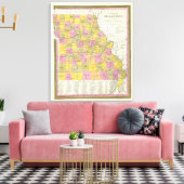 Toile Nouvelle Carte Du Missouri 2 (Insitu(Salon))