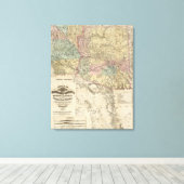 Toile Nouvelle carte du territoire de l'Arizona (Insitu (Plancher de Bois))