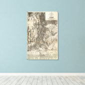 Toile Nouvelle carte géographique et de section de l'Oue (Insitu (Plancher de Bois))
