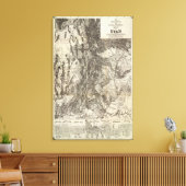 Toile Nouvelle carte géographique et de section de l'Oue (Insitu(Salon))
