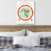 Toile Nouvelle carte standard du monde Terre plate Terre (Insitu(Chambre))