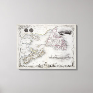 Toile Nouvelle-Écosse et Terre-Neuve, tiré d'une série d