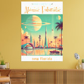 Toile Nouvelle Floride Futuriste Atomique (Insitu(Salon))