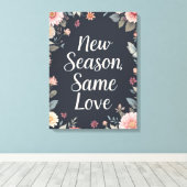 Toile Nouvelle Saison Même Amour Art Floral Foncé (Insitu (Plancher de Bois))