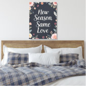 Toile Nouvelle saison même amour Dark Floral Art (Insitu(Chambre))