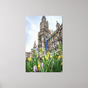 Toile Nouvelle tour de l'Hôtel de Ville à Munich, Allema