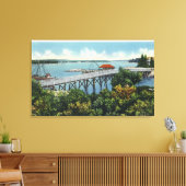 Toile Nouvelle vue du pont de pied de l'île Capital (Insitu(Salon))