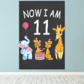 Toile Now I, 11 ans old 11th Birthday at the Zoo (Insitu (Plancher de Bois))