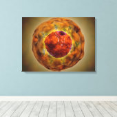 Toile Noyau Cellulaire Avec Chromosome 3 (Insitu (Plancher de Bois))