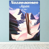 Toile Nozawaonsen Japon pour skier (Insitu (Plancher de Bois))