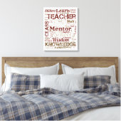 Toile Nuage de mots pour les enseignants (Insitu(Chambre))