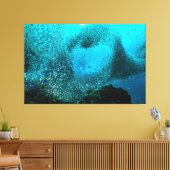 Toile Nuage de poissons de récif (Insitu(Salon))