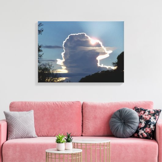 Toile nuage de tonnerre bloque le soleil (Insitu(Salon))