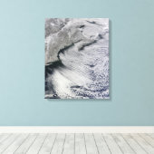 Toile Nuages à travers les cieux de l'Atlantique Nord (Insitu (Plancher de Bois))