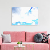 Toile Nuages blancs et ciel bleu (Insitu(Salon))