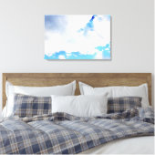 Toile Nuages blancs et ciel bleu (Insitu(Chambre))