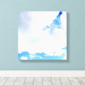 Toile Nuages blancs et ciel bleu (Insitu (Plancher de Bois))