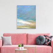 Toile Nuages côtiers avec océan (Insitu(Salon))