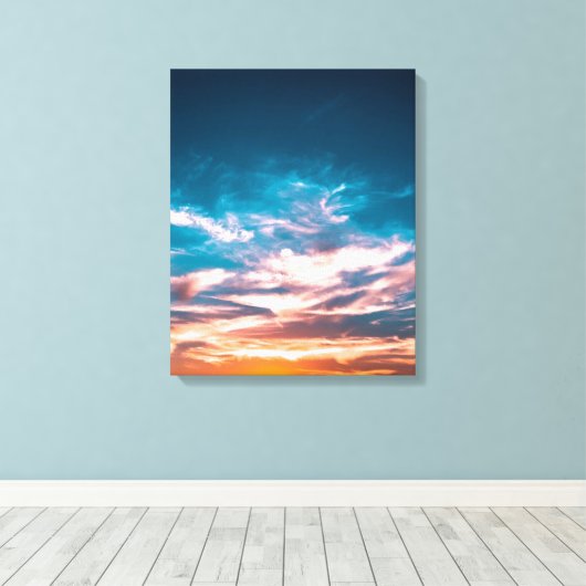 Toile Nuages couchés de soleil (Insitu (Plancher de Bois))