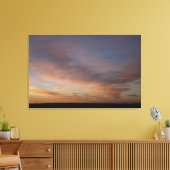 Toile Nuages Dans Un Ciel Orange Au lever Du Soleil (Insitu(Salon))