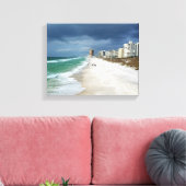 Toile Nuages De Pluie Sur La Plage (Insitu(Salon))