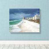 Toile Nuages De Pluie Sur La Plage (Insitu (Plancher de Bois))