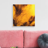 Toile Nuages délicats - Doré (Insitu(Salon))