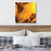Toile Nuages délicats - Doré (Insitu(Chambre))