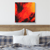 Toile Nuages ​​délicats - Orange (Insitu(Chambre))