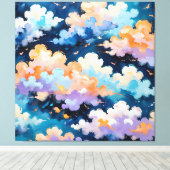 Toile Nuages en mouvement (Insitu (Plancher de Bois))