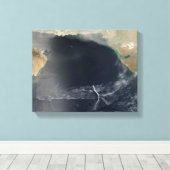 Toile Nuages ondulés au-dessus de la mer d'Oman (Insitu (Plancher de Bois))