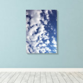 Toile Nuages Puffy Sur Ciel Bleu (Insitu (Plancher de Bois))