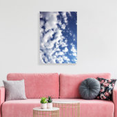 Toile Nuages Puffy Sur Ciel Bleu (Insitu(Salon))