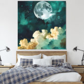 Toile Nuages sous la lune (Insitu(Chambre))