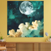 Toile Nuages sous la lune (Insitu(Salon))