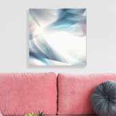 Toile Nuances de fumée triées de bleu et de Turquoise (Insitu(Salon))